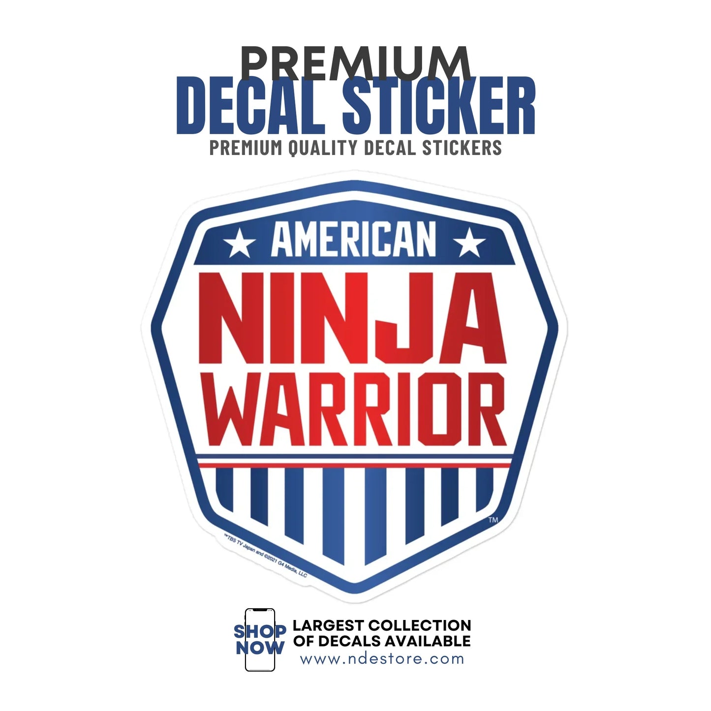 STICKER DECAL NINJA WARRIOR