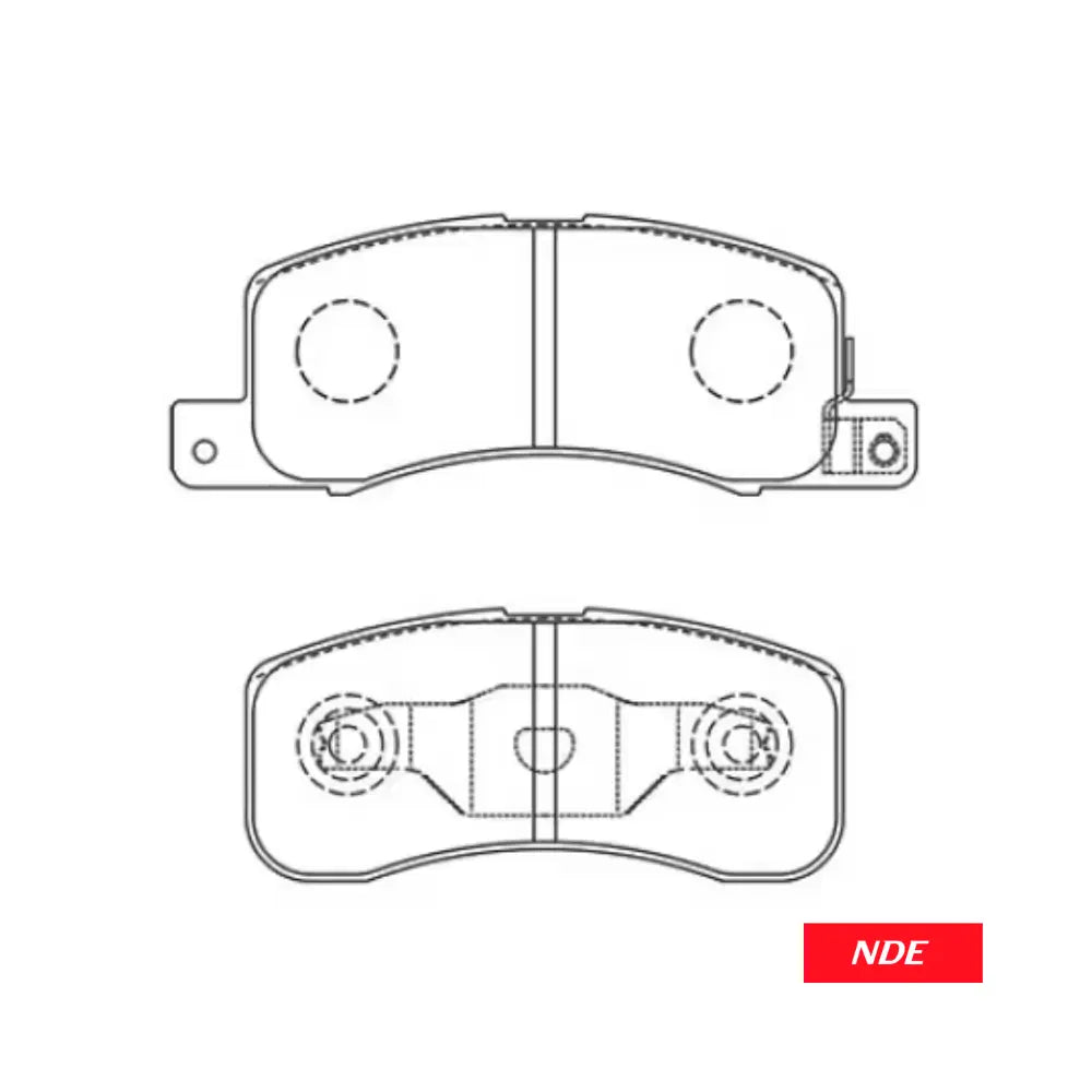 BRAKE DISC PAD SET FRONT AKEBONO FOR NISSAN DAYZ