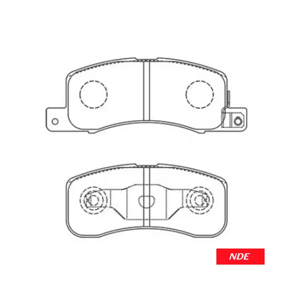 BRAKE DISC PAD SET FRONT AKEBONO FOR NISSAN DAYZ
