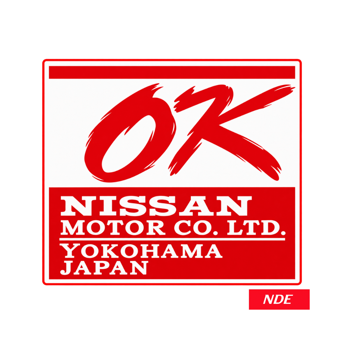 STICKER DECAL NISSAN OK JAPAN