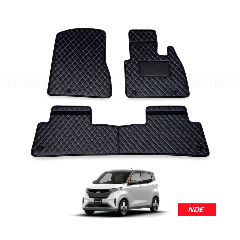 FLOOR MAT FLAT 7D STYLE FOR NISSAN SAKURA EV