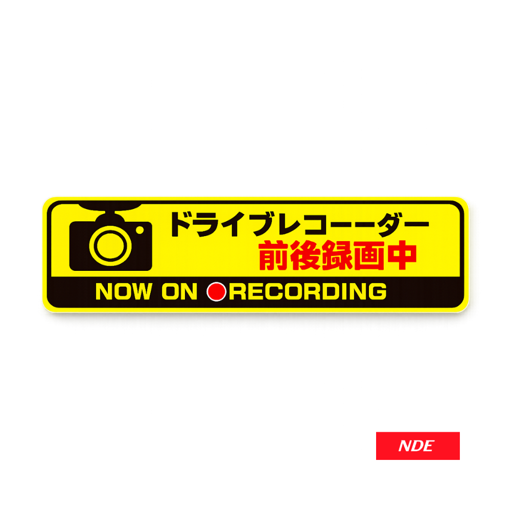 STICKER DECAL DRIVE RECORDER