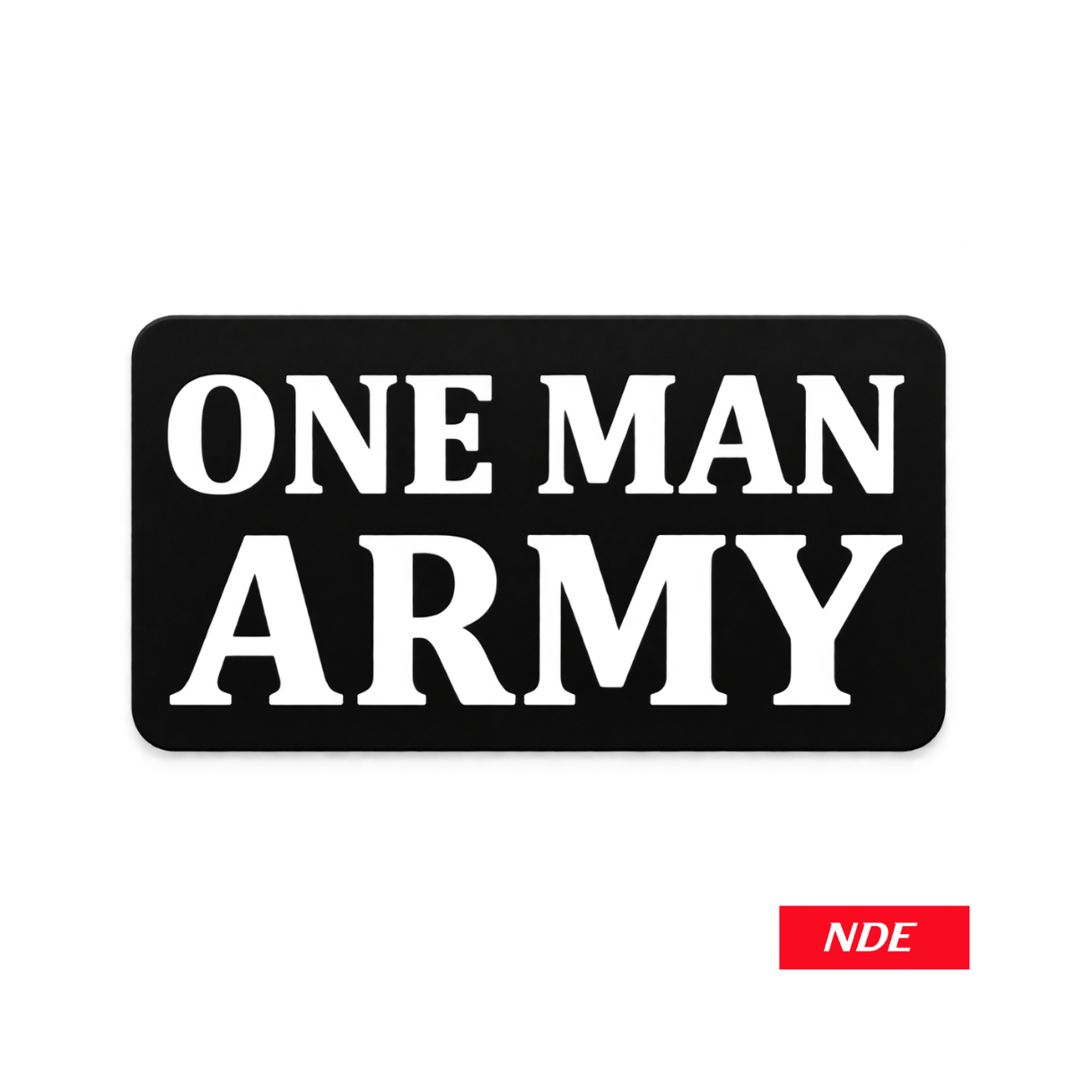 STICKER DECAL ONE MAN ARMY