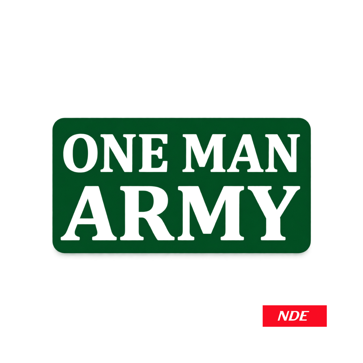 STICKER DECAL ONE MAN ARMY
