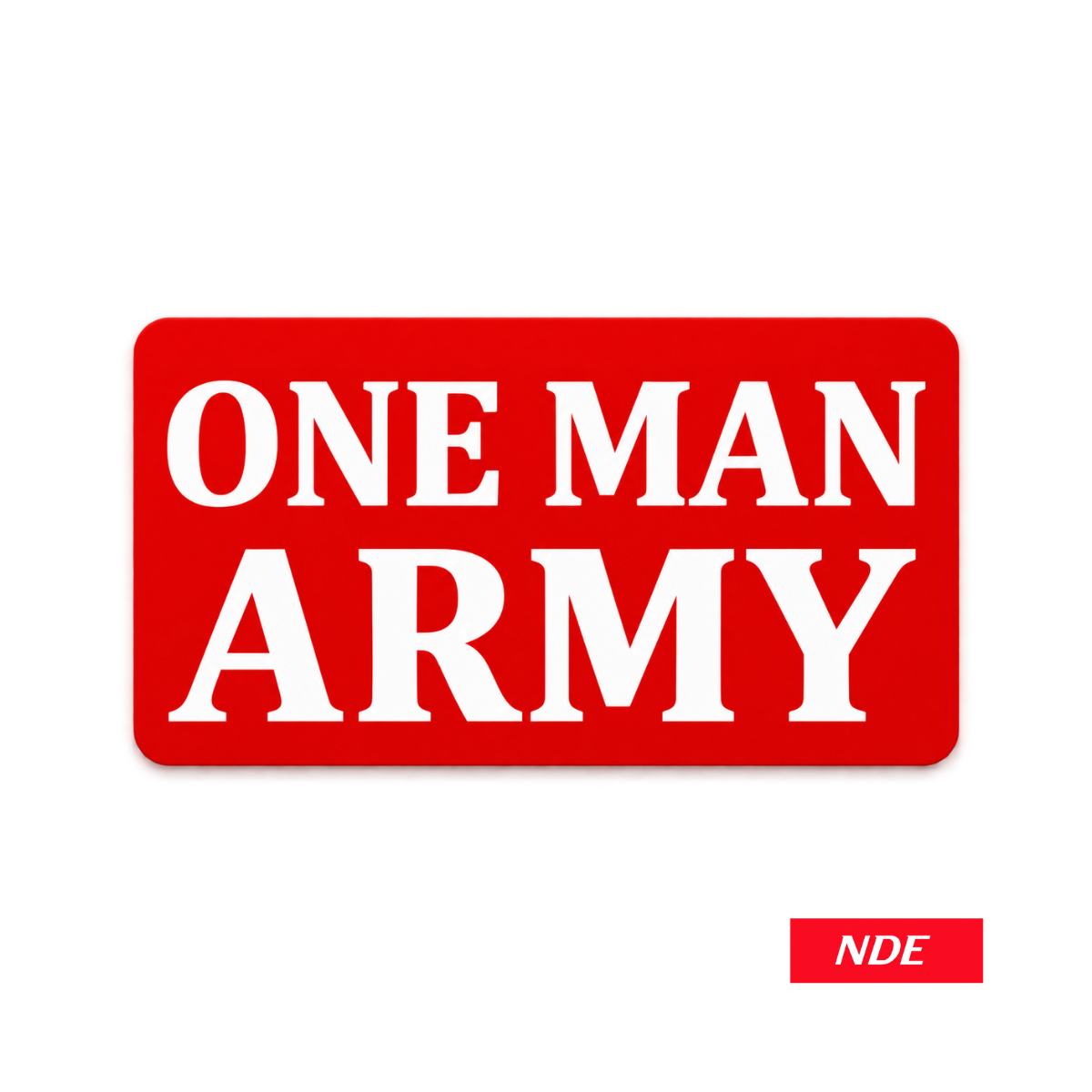 STICKER DECAL ONE MAN ARMY