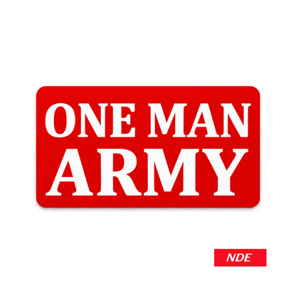STICKER DECAL ONE MAN ARMY