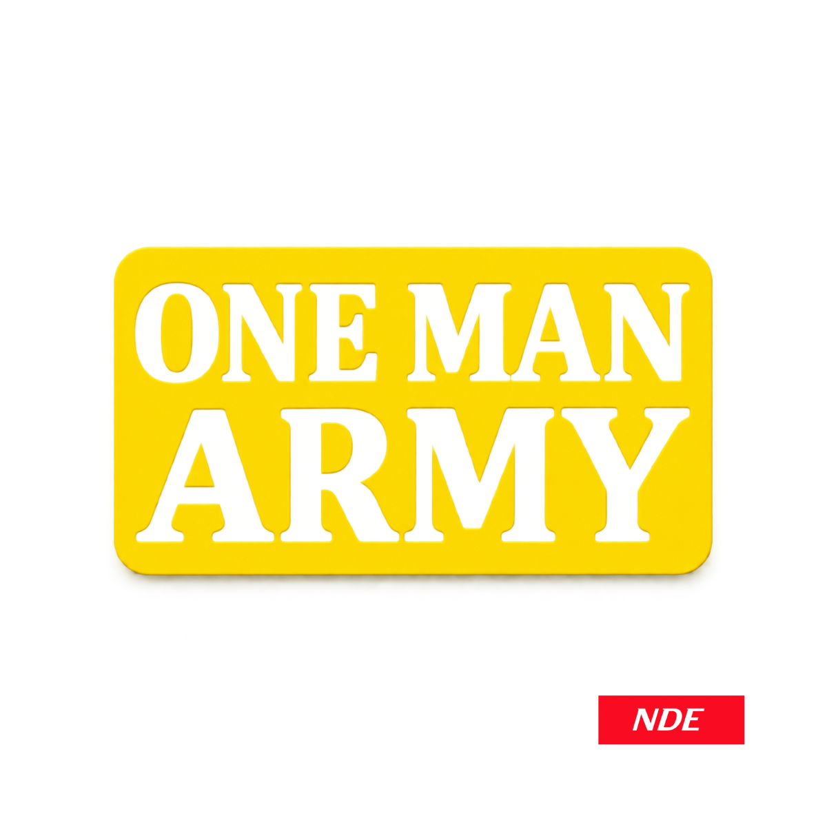 STICKER DECAL ONE MAN ARMY