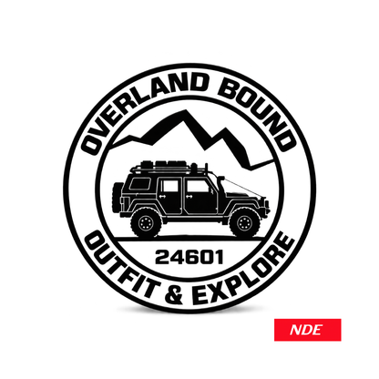 STICKER DECAL OVERLAND BOUND