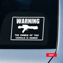 STICKER DECAL WARNING OWNER