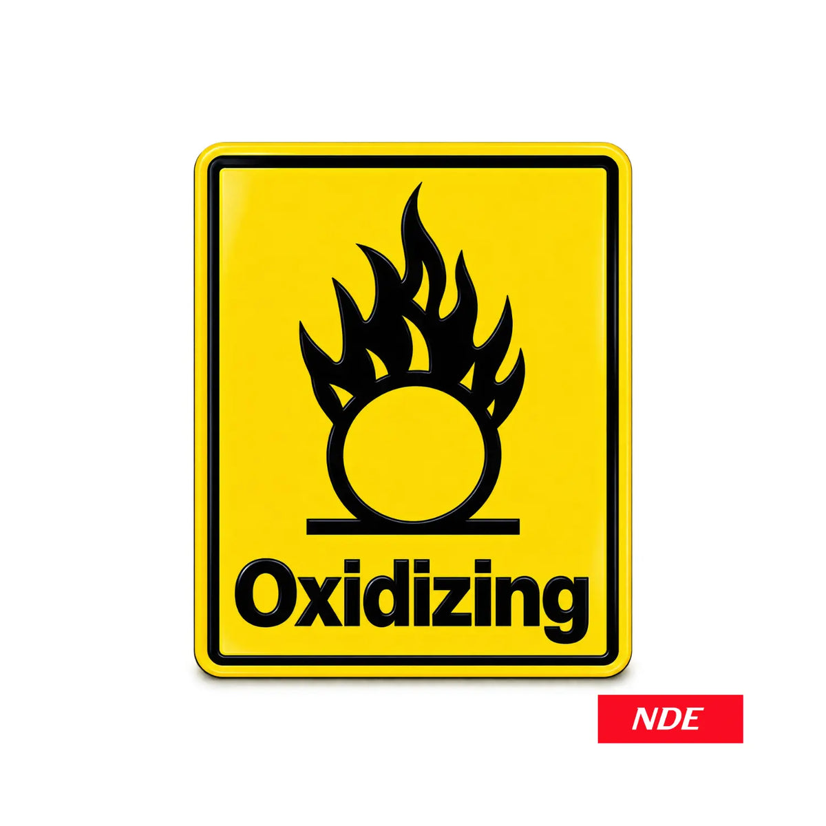 Oxidizing warning sign sticker decal