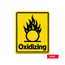 Oxidizing warning sign sticker decal