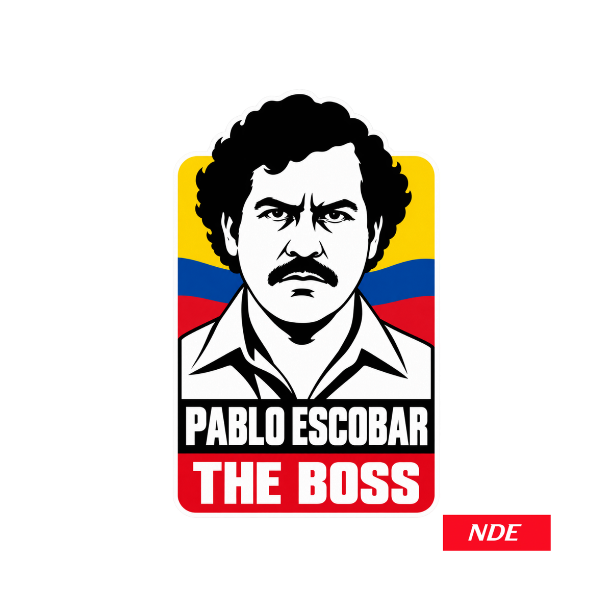 Pablo Escobar The Boss Global Leader Series vinyl cut decal sticker
