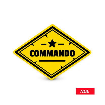 STICKER DECAL COMMANDO