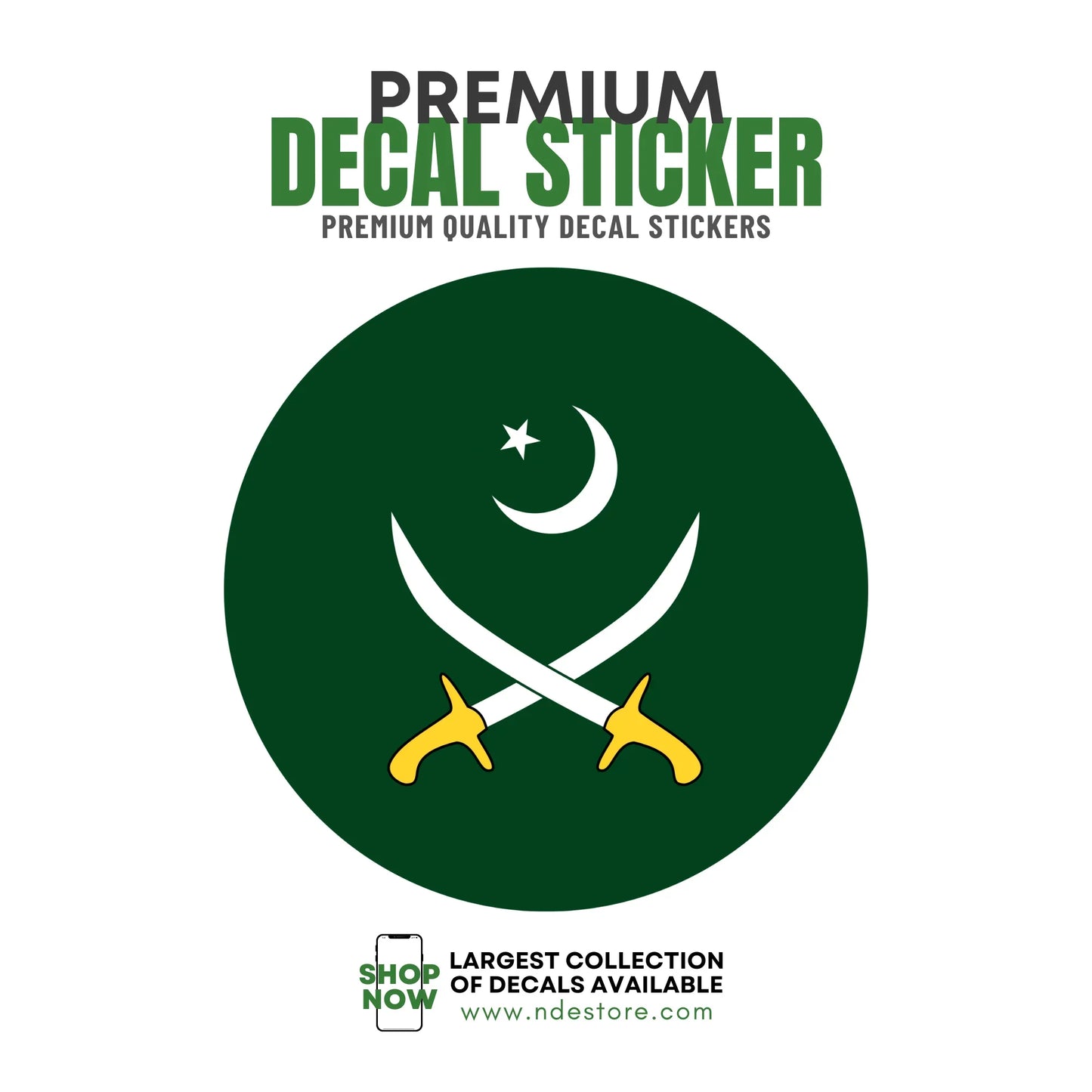 STICKER DECAL PAKISTAN ARMY