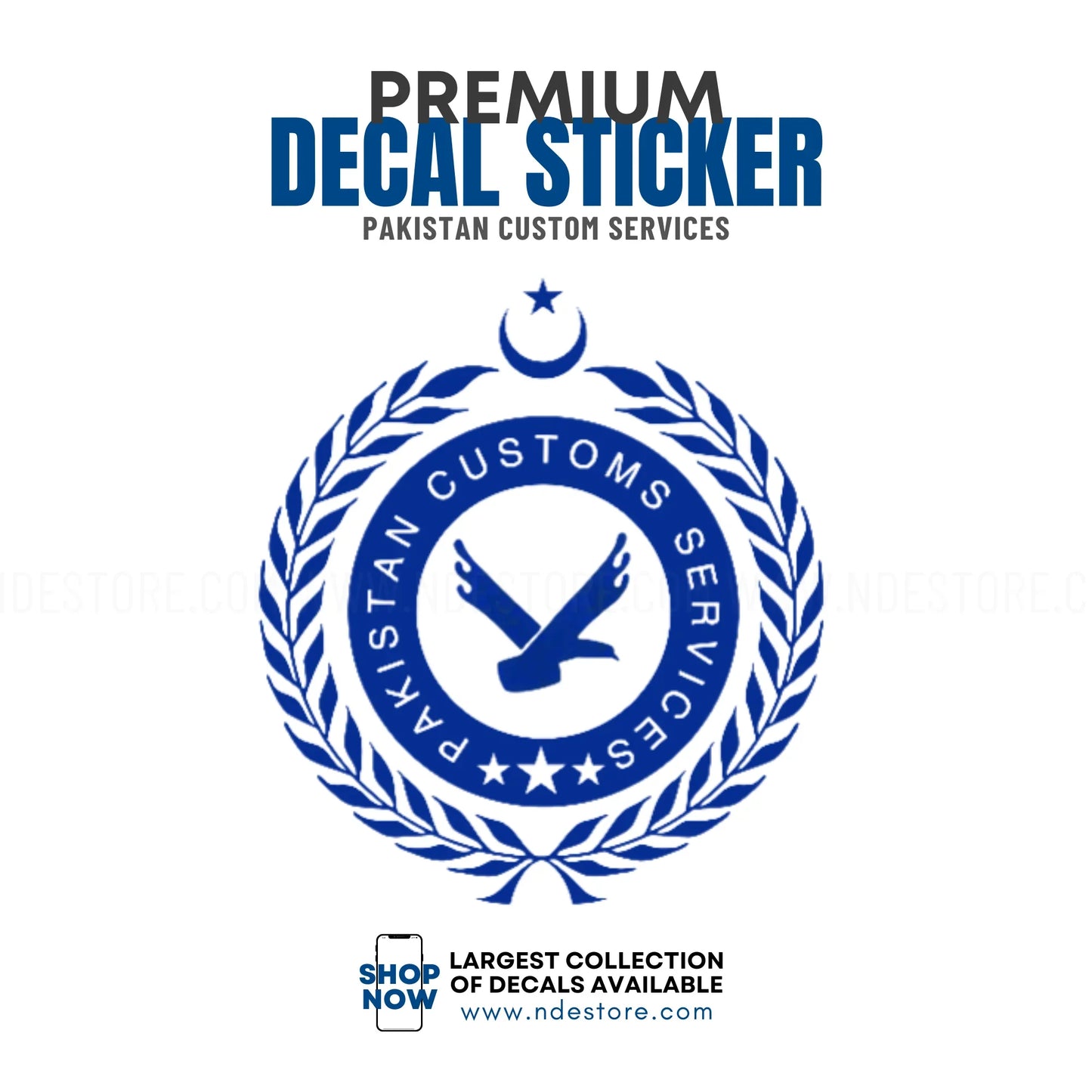 STICKER DECAL PAKISTAN CUSTOMS SERVICES
