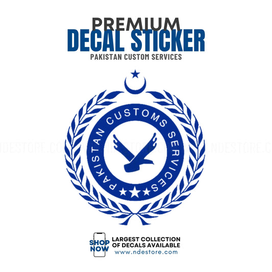 STICKER DECAL PAKISTAN CUSTOMS SERVICES