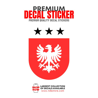 STICKER DECAL 3 STAR ARMY