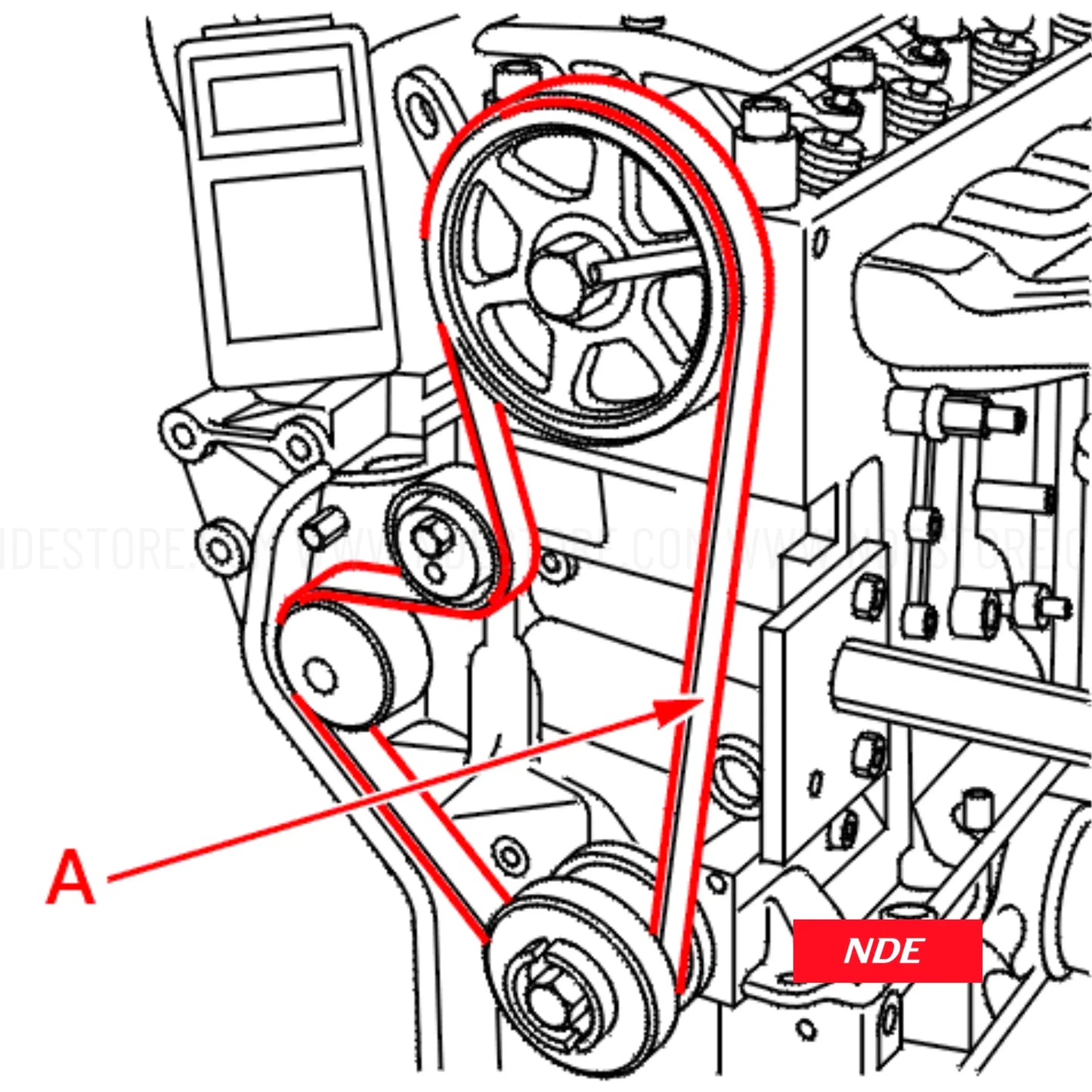 TIMMING BELT GENUINE FOR PEUGEOT 2008