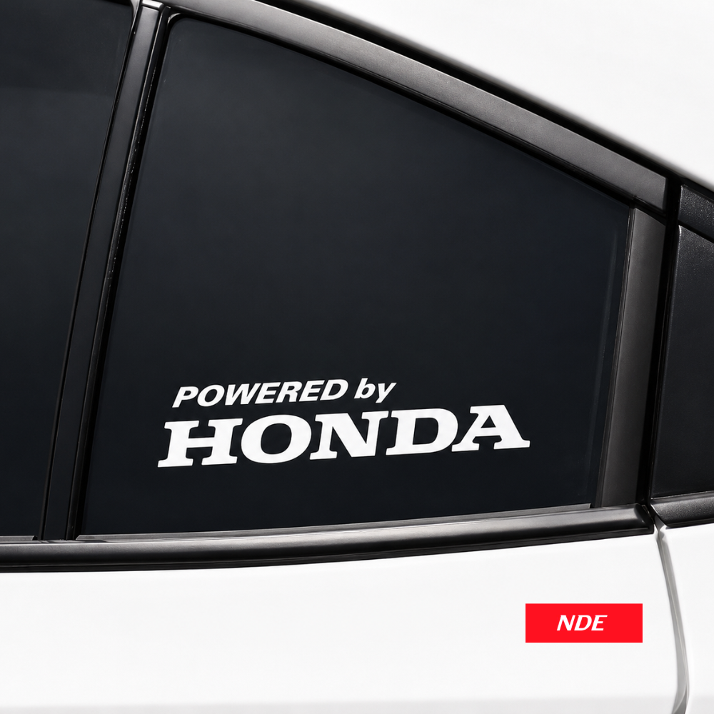 STICKER DECAL POWERED BY HONDA