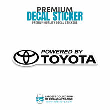 STICKER DECAL POWERED BY TOYOTA