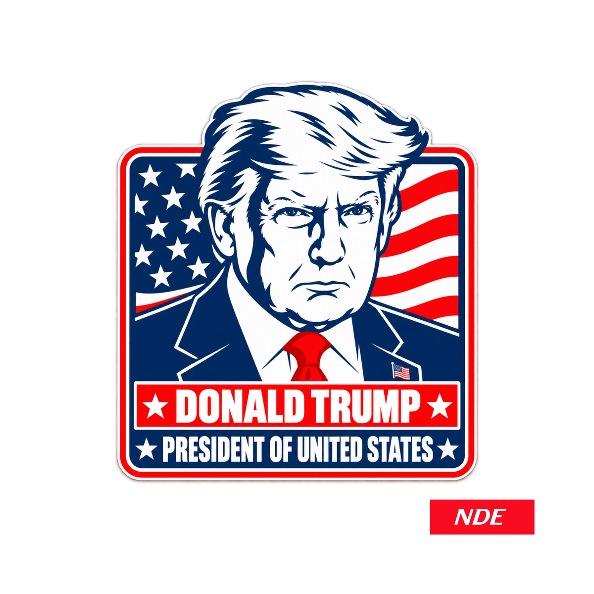 STICKER DECAL DONALD TRUMP