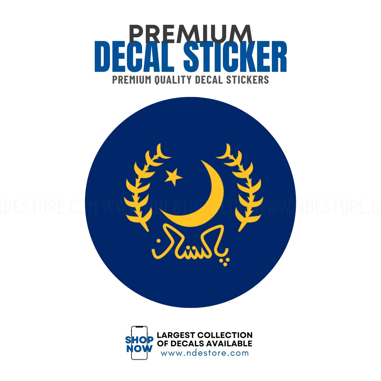 STICKER DECAL EMBLEM PAKISTAN