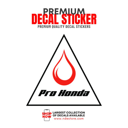 STICKER DECAL PRO HONDA