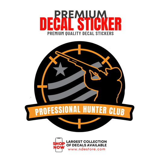 STICKER DECAL PROFESSIONAL HUNTER CLUB