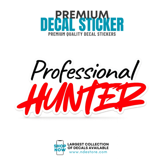 STICKER DECAL PROFESSIONAL HUNTER