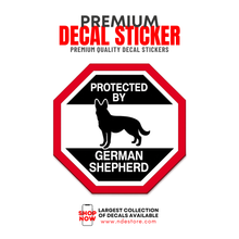 STICKER DECAL PROTECTED BY GERMAN SHEPHERD
