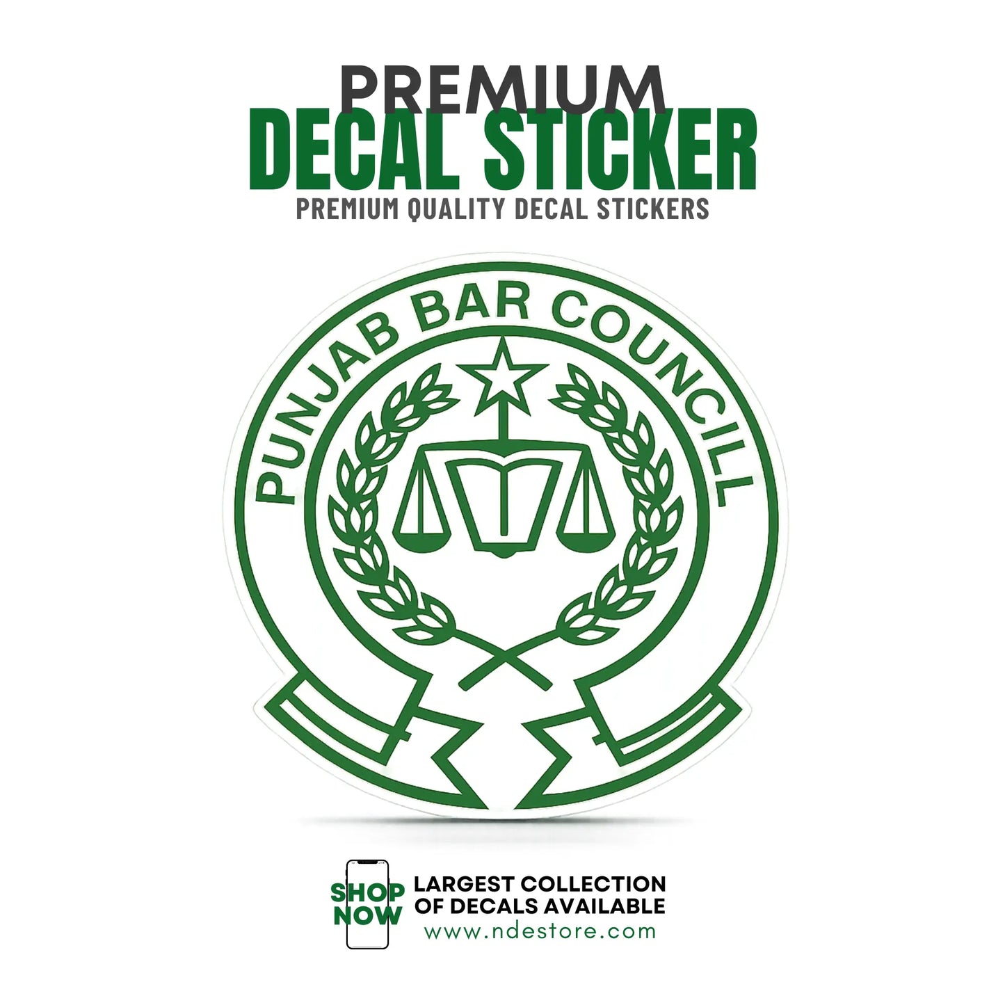 STICKER DECAL PUNJAB BAR COUNCIL