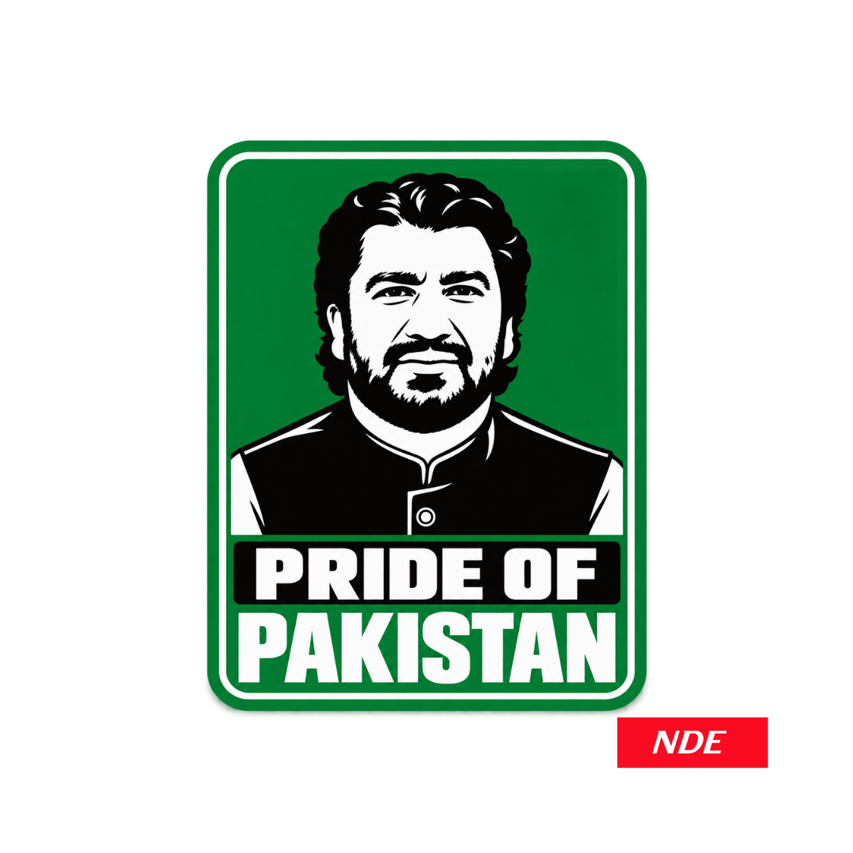 STICKER DECAL PRIDE OF PAKISTAN QASIM KHAN SURI