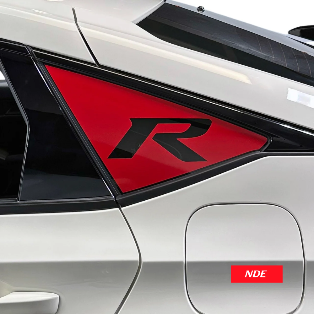 STICKER DECAL QUARTER GLASS TYPE R