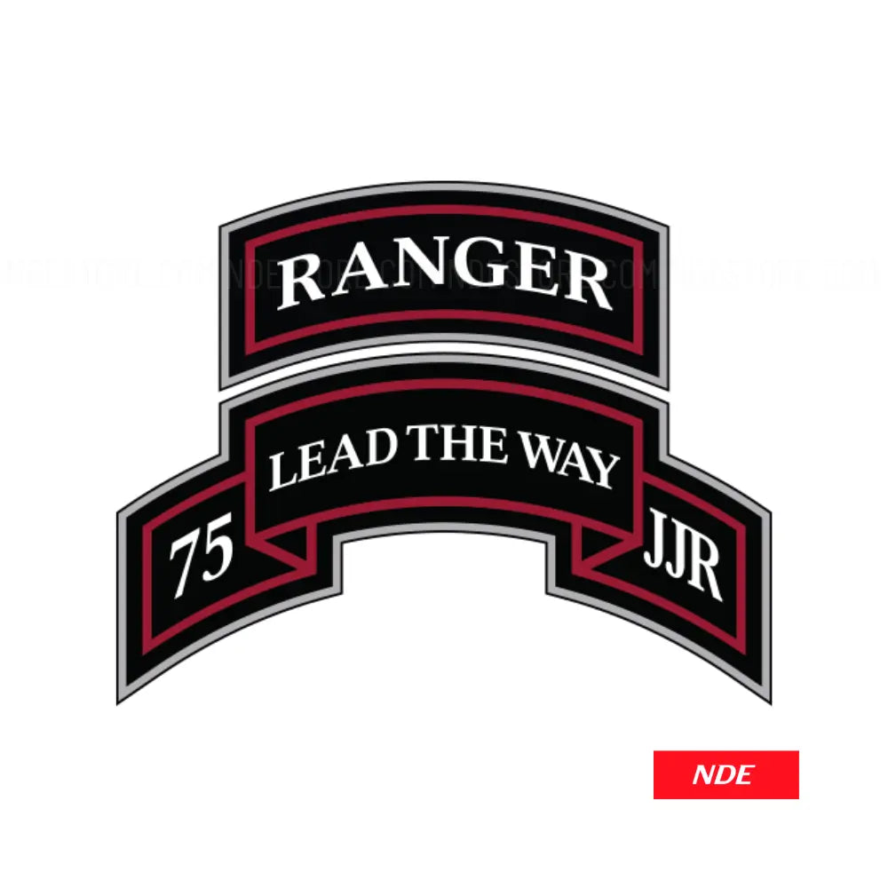 STICKER DECAL RANGER 75 LEAD THE WAY