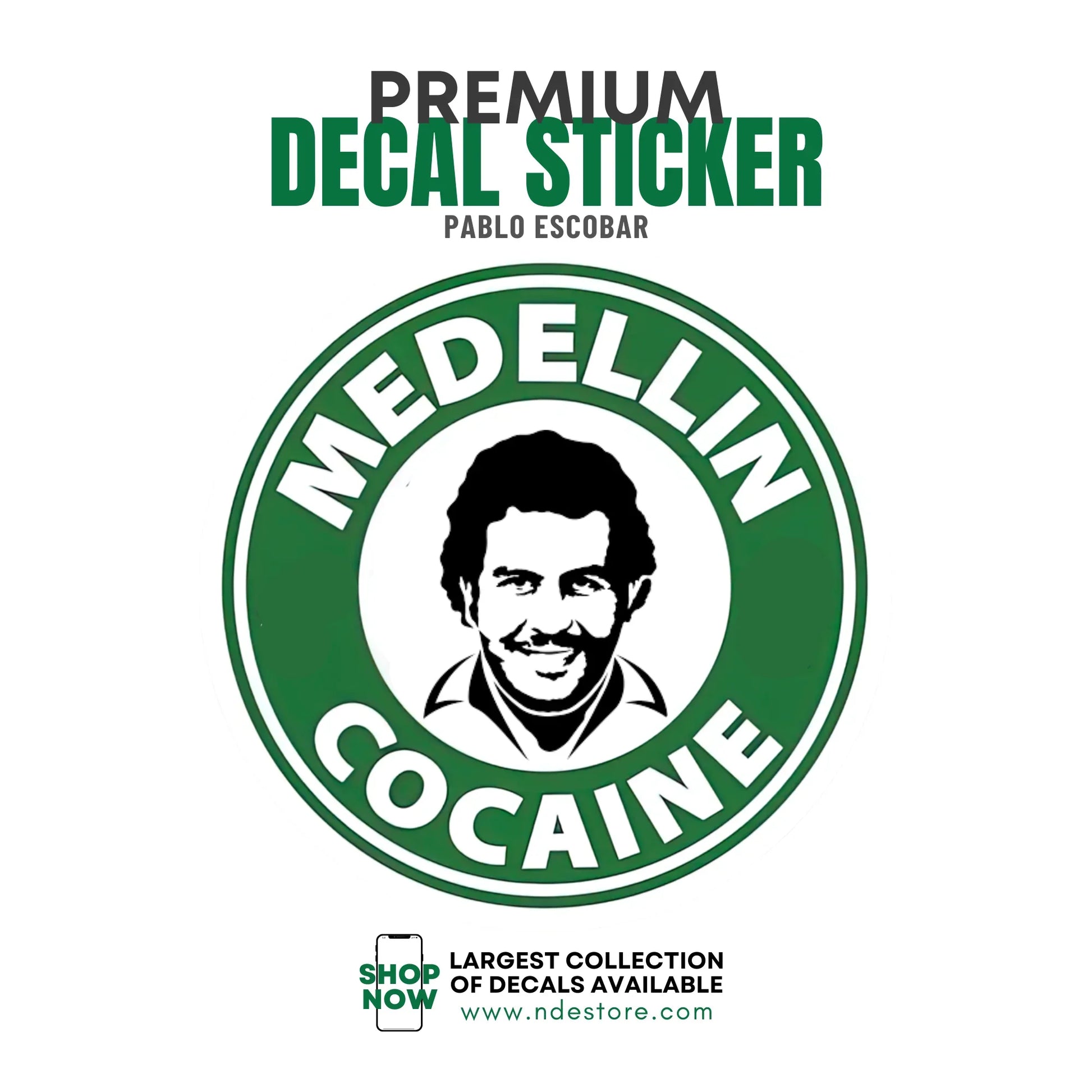 STICKER DECAL PABLO ESCOBAR