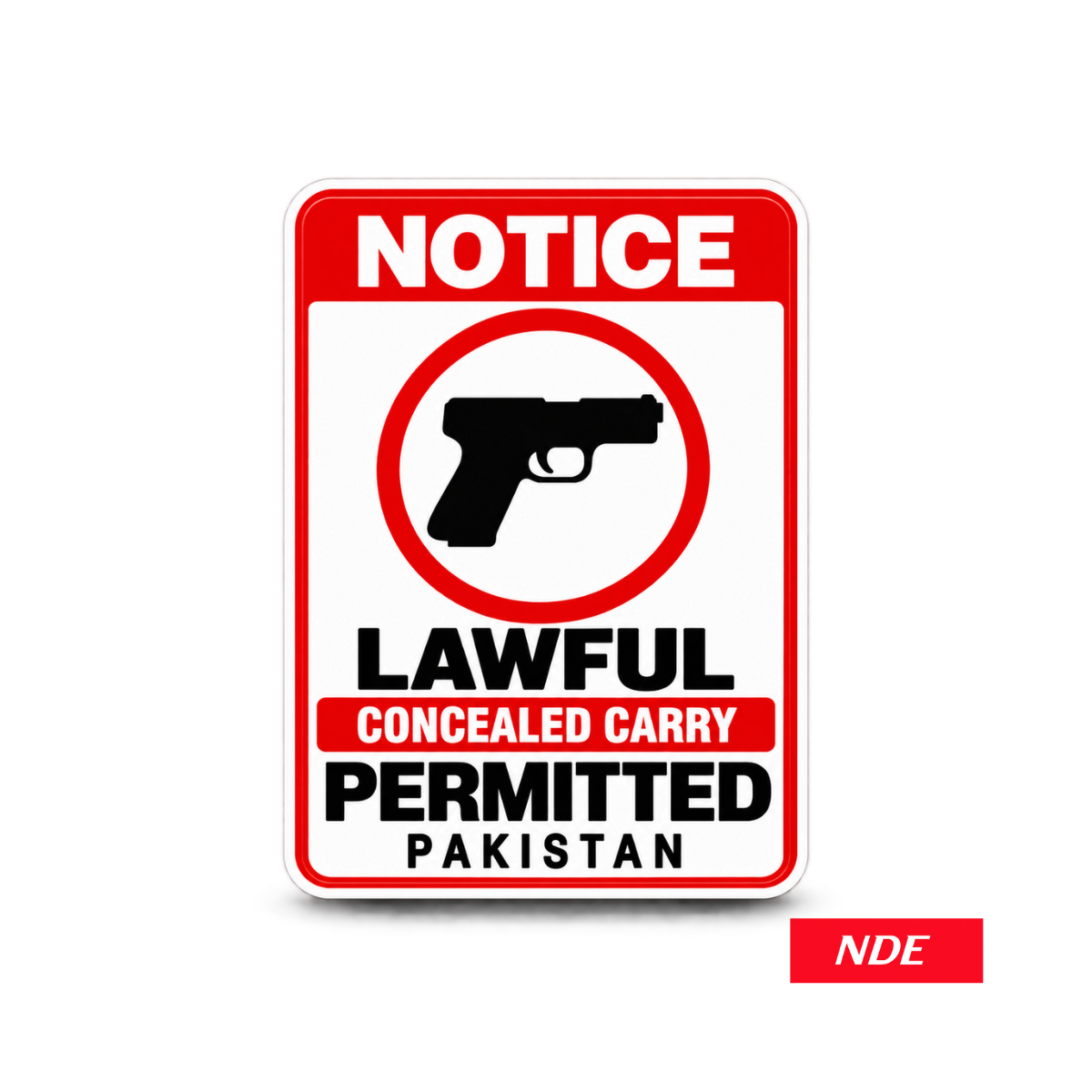 STICKER DECAL CARRY PERMIT