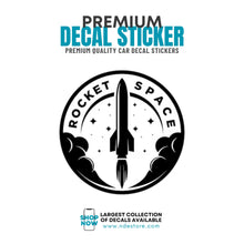 STICKER DECAL ROCKET SPACE