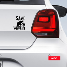 STICKER DECAL SAVE WILD LIFE