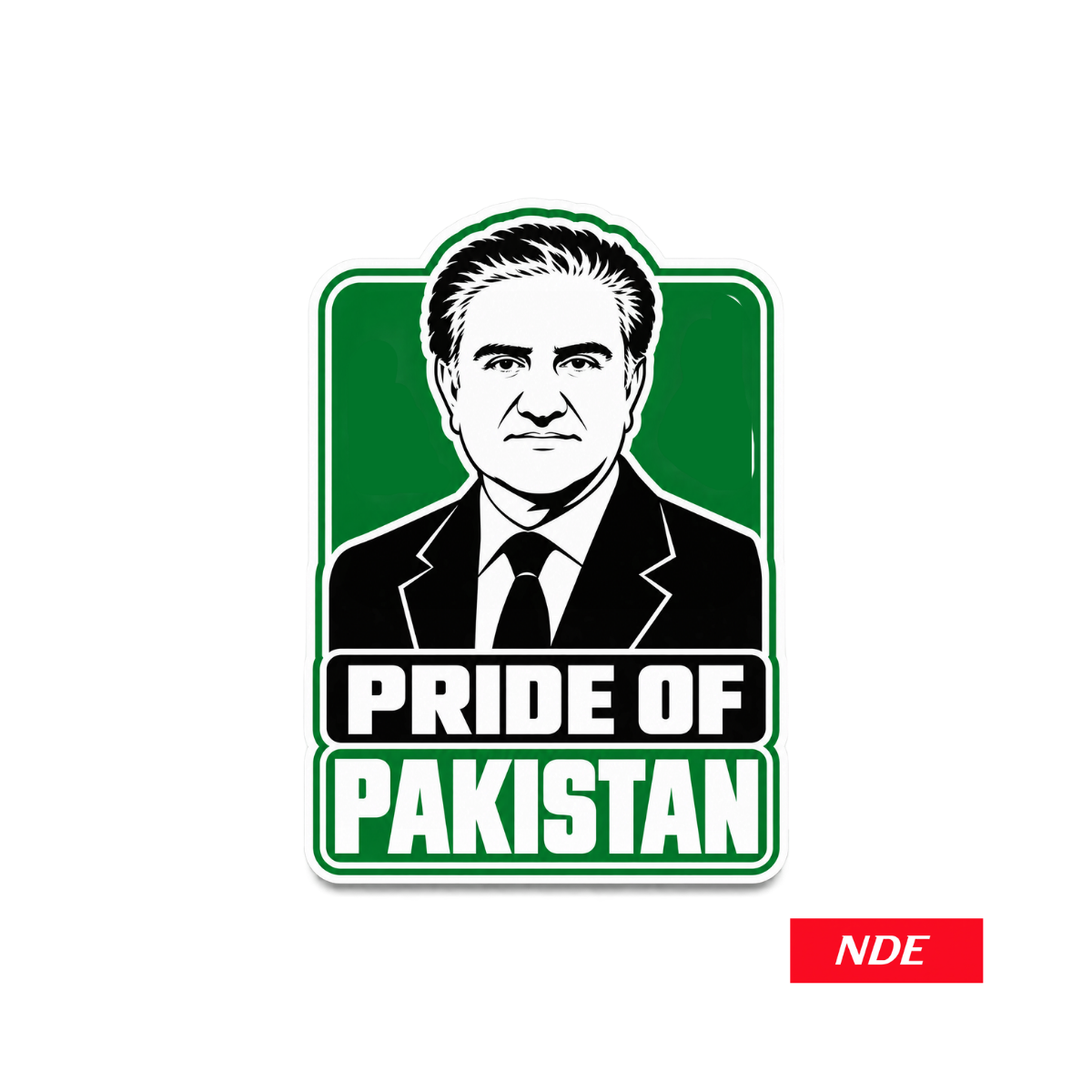 STICKER DECAL PRIDE OF PAKISTAN SHAH MEHMOOD QURESHI