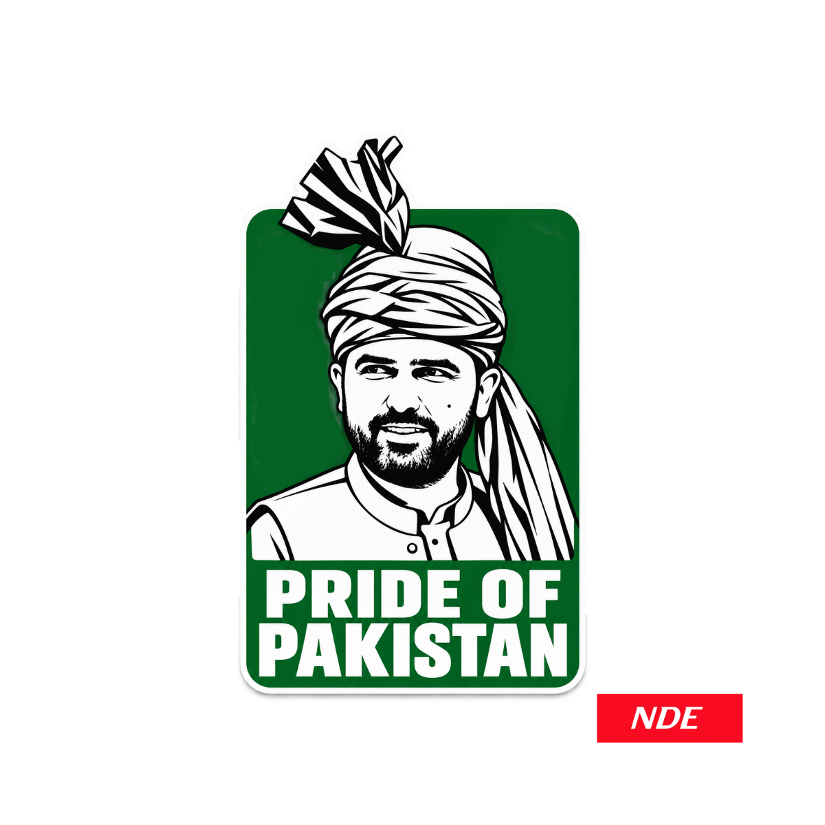 STICKER DECAL PRIDE OF PAKISTAN SOHAIL KHAN AFRIDI