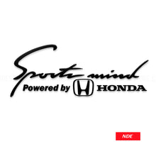 STICKER DECAL SPORTS MIND POWERED BY HONDA