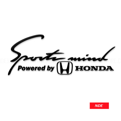 STICKER DECAL SPORTS MIND POWERED BY HONDA