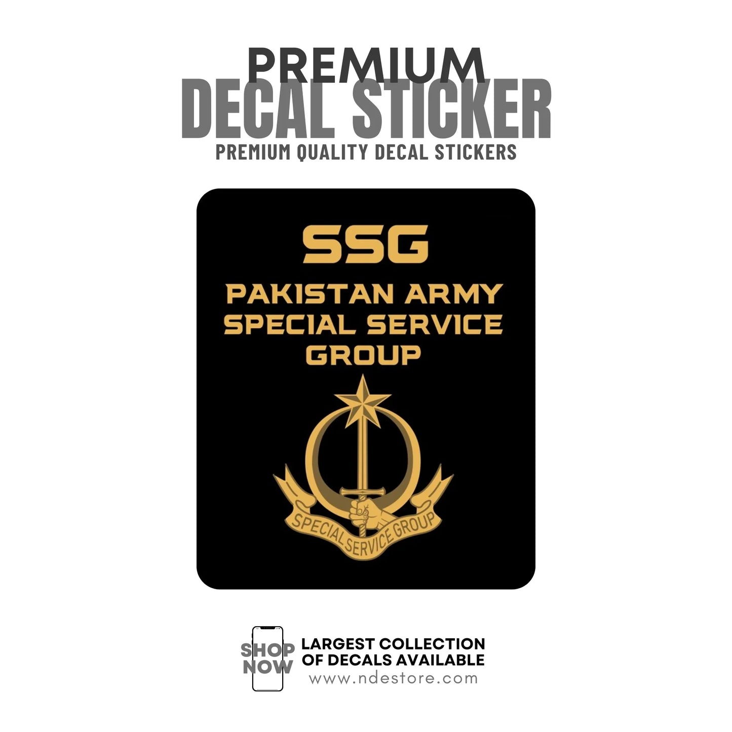 STICKER DECAL PAKISTAN SSG