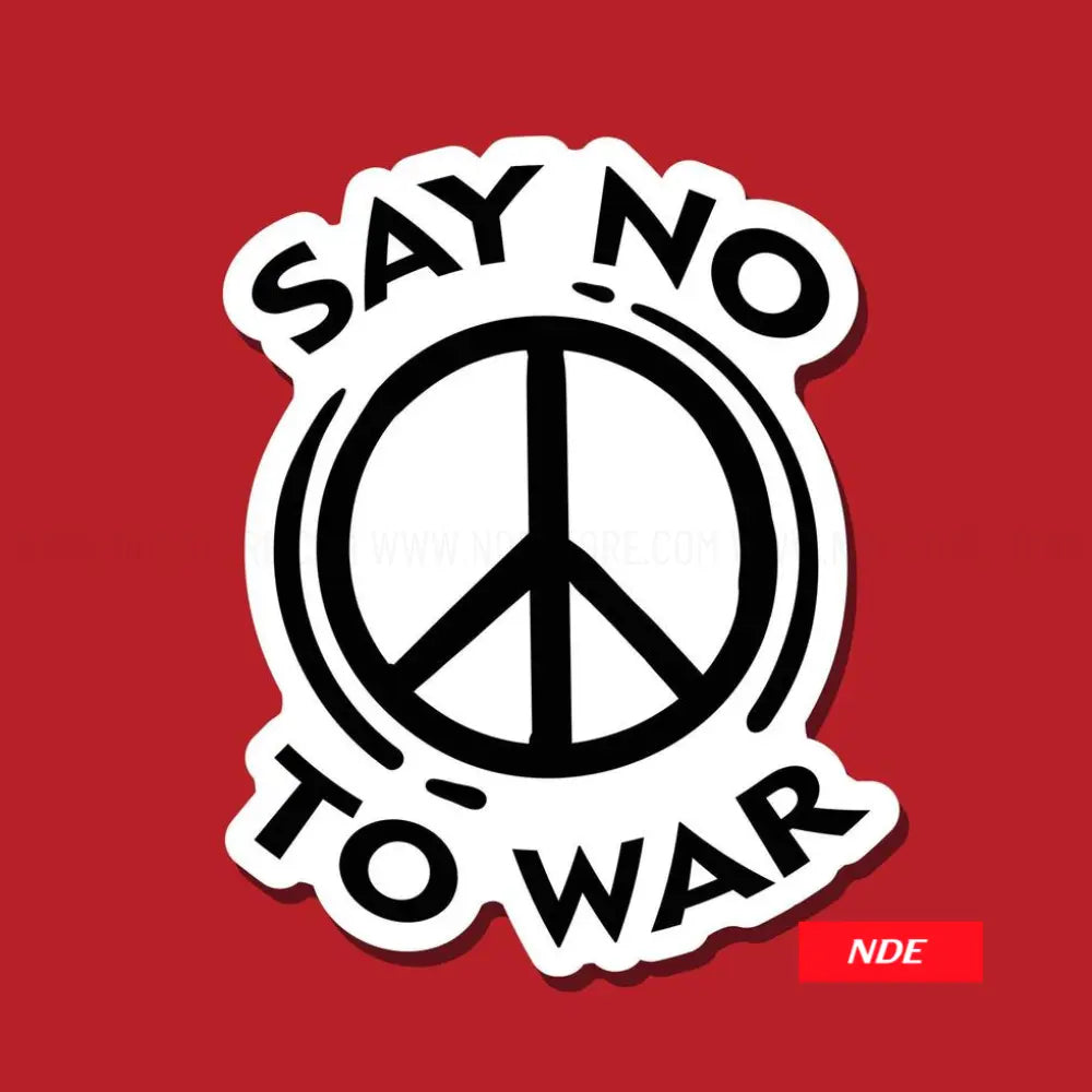 STICKER DECAL SAY NO TO WAR