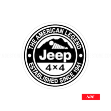STICKER DECAL JEEP AMERICAN LEGEND 4x4