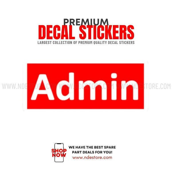 Administrator Sticker Note STICKER ADMIN – ndestore.com