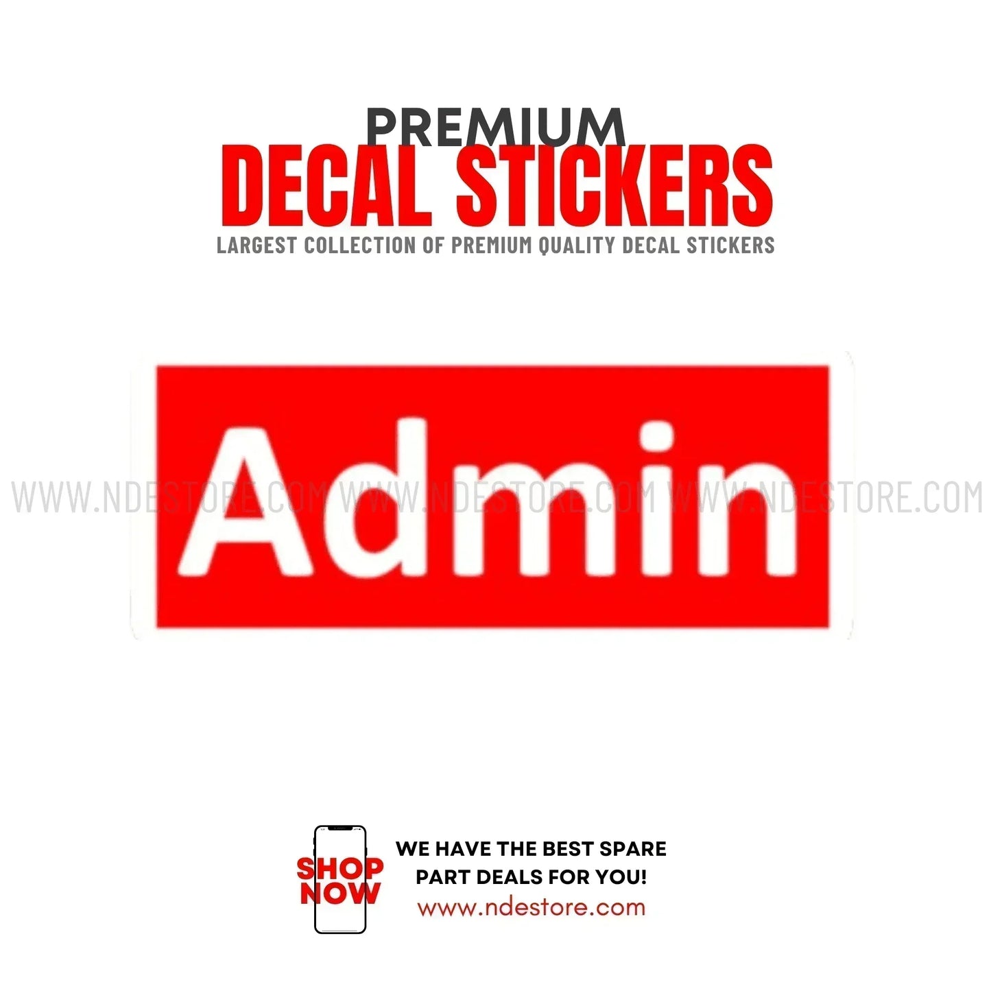 STICKER ADMIN - ndestore.com