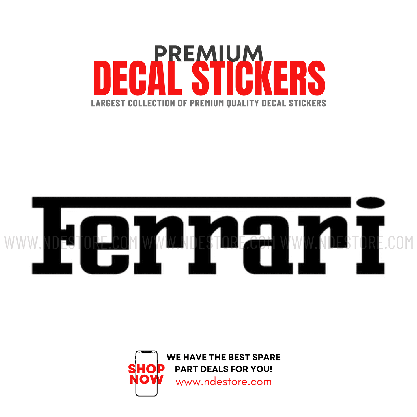 STICKER FERRARI - ndestore.com