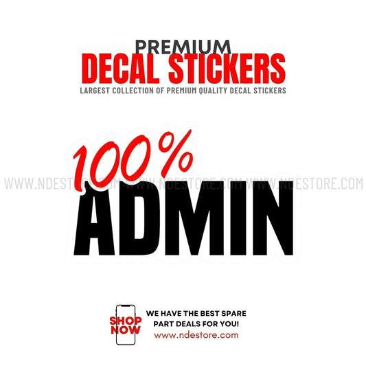 STICKER ADMIN 100% - ndestore.com