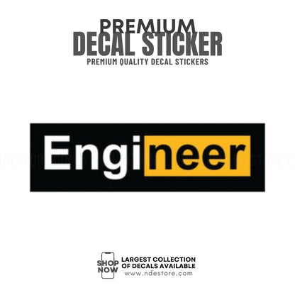STICKER DECAL ENGINEER